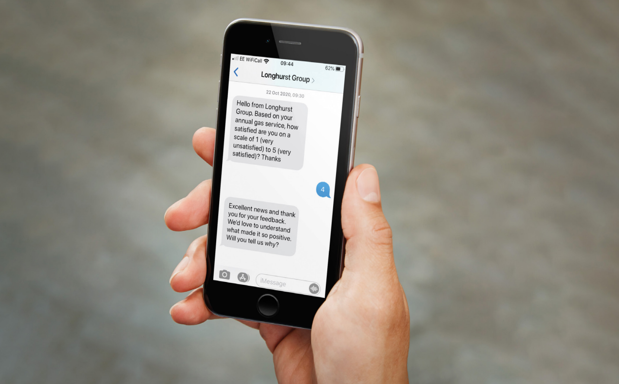 Text message feedback service proves a hit with customers | Longhurst Group