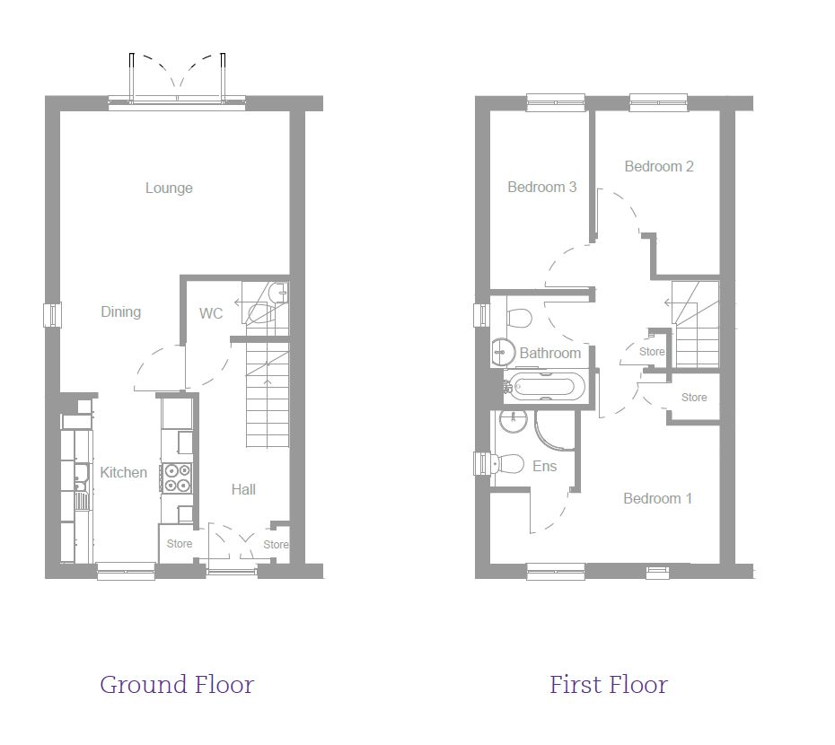 The Dalby floor plans