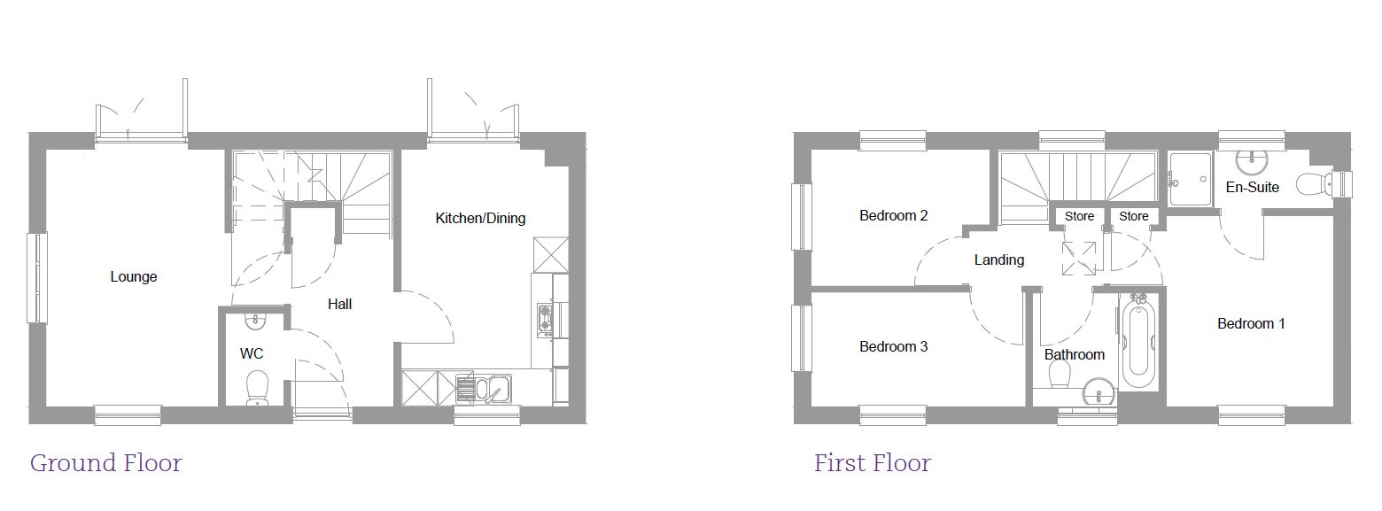 The Weston floor plans