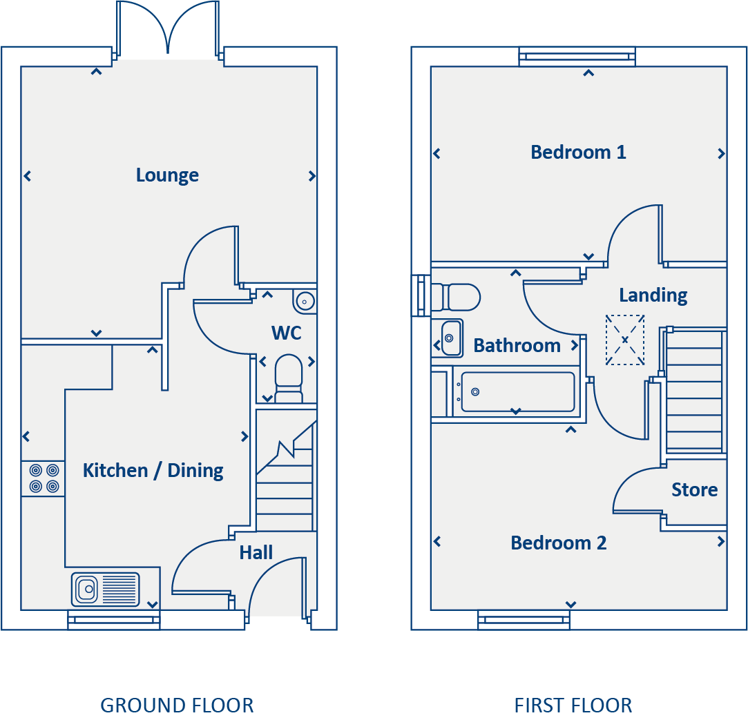 The Harland floorplans