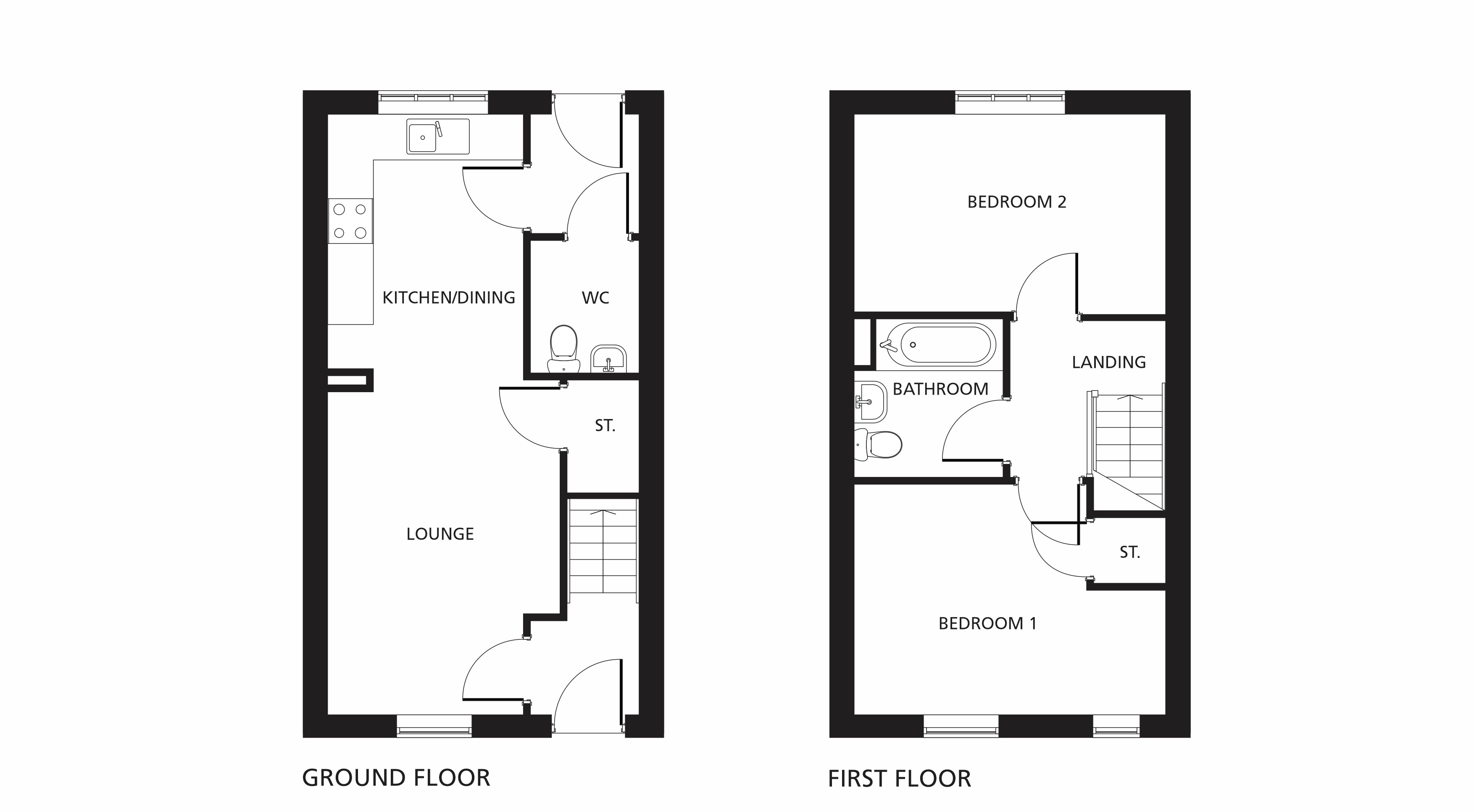 The Burley floorplans