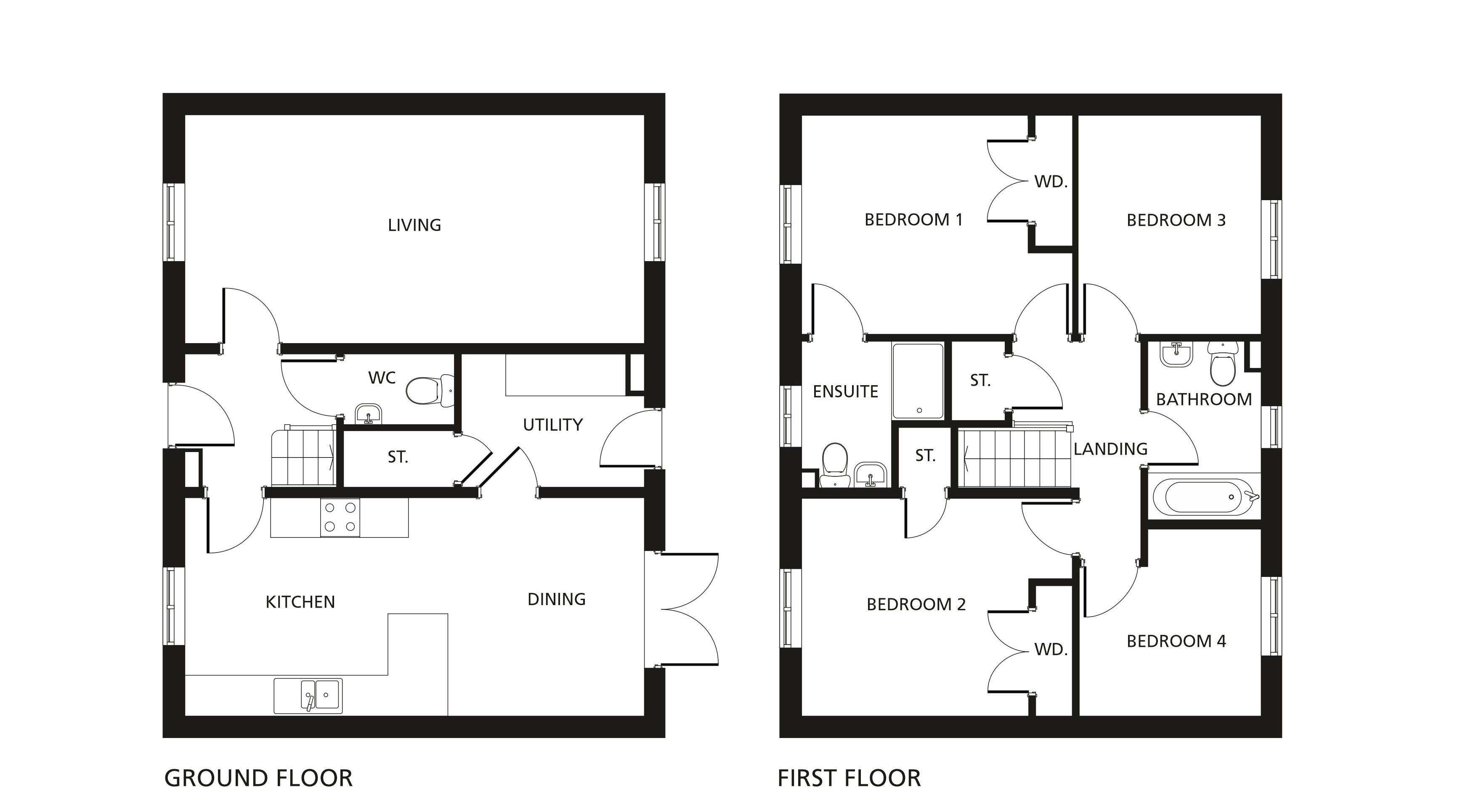 The Hazel floorplans