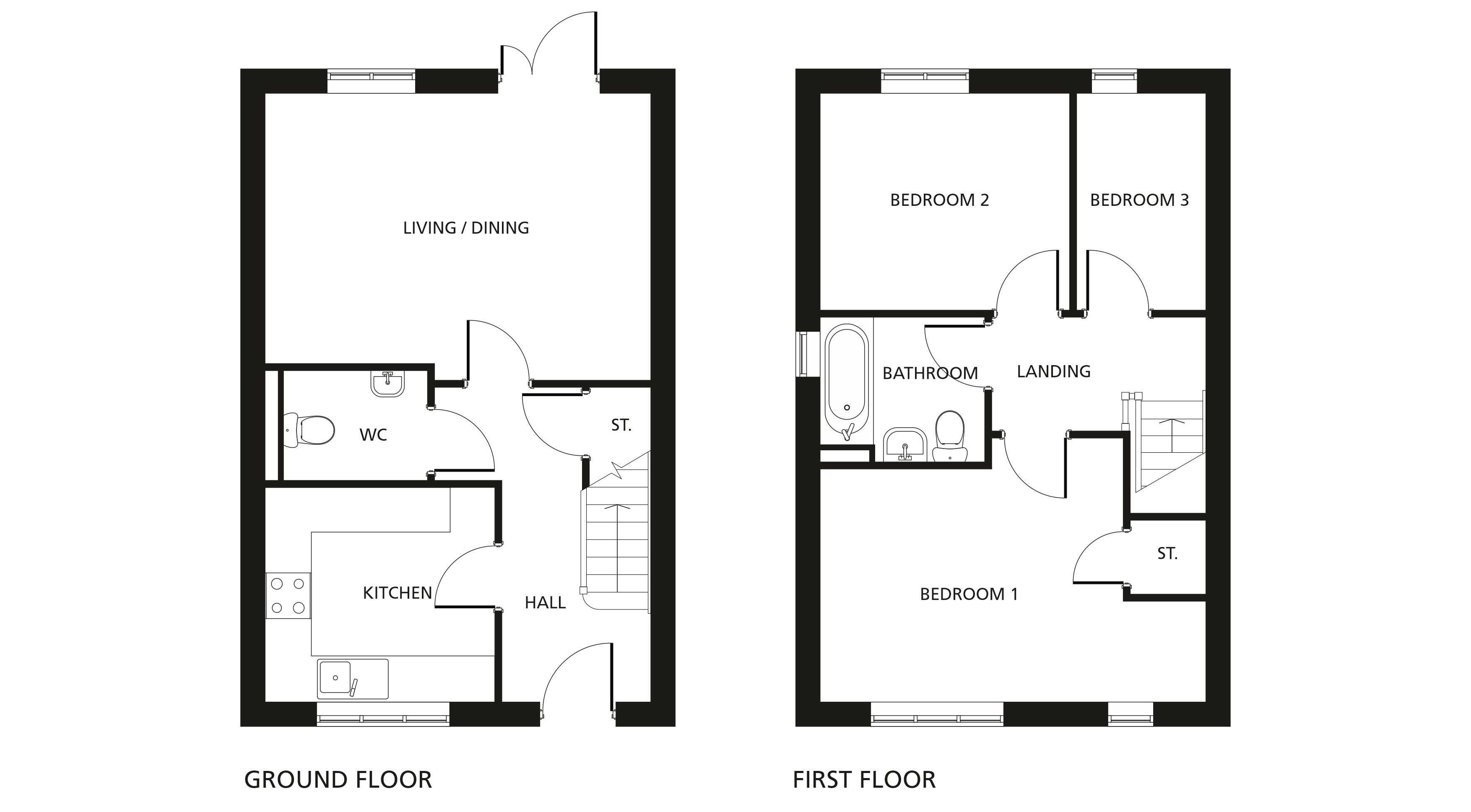 The Ortho floorplans