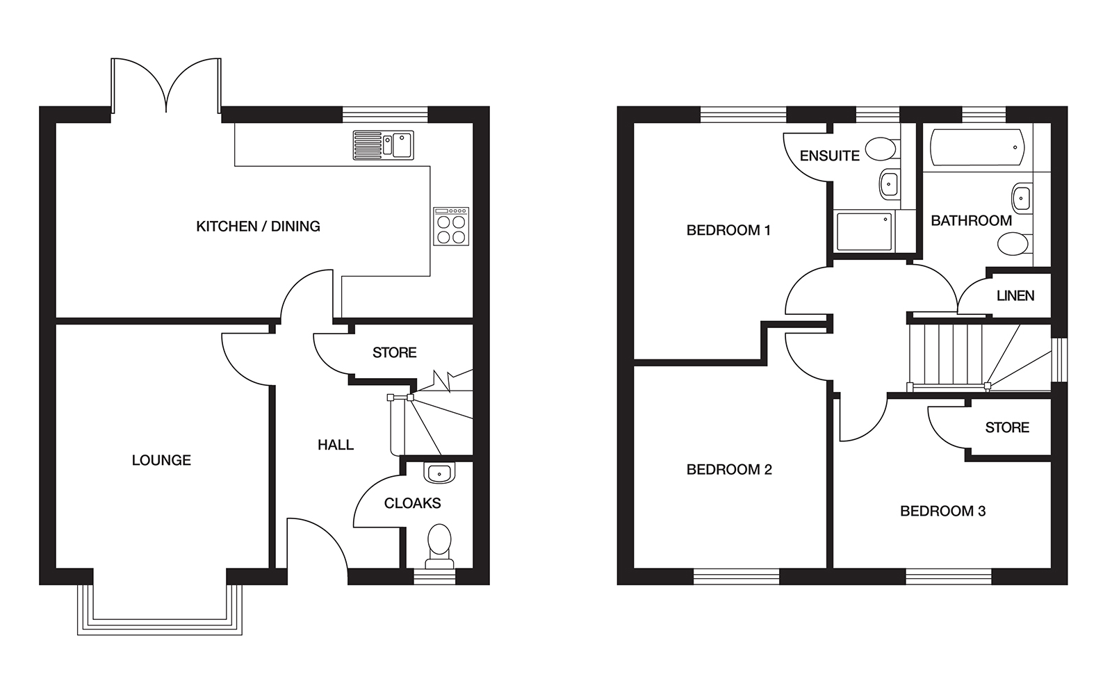 The Milford floorpans