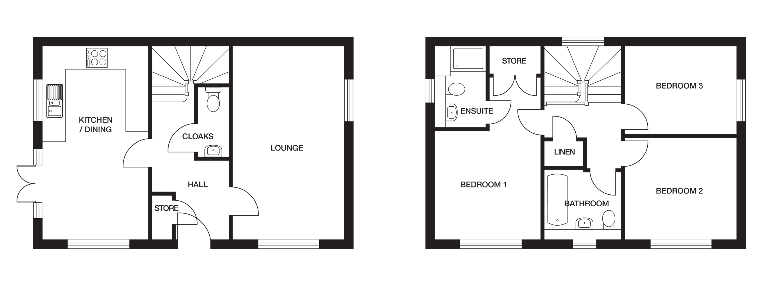 The Newbury floorplans