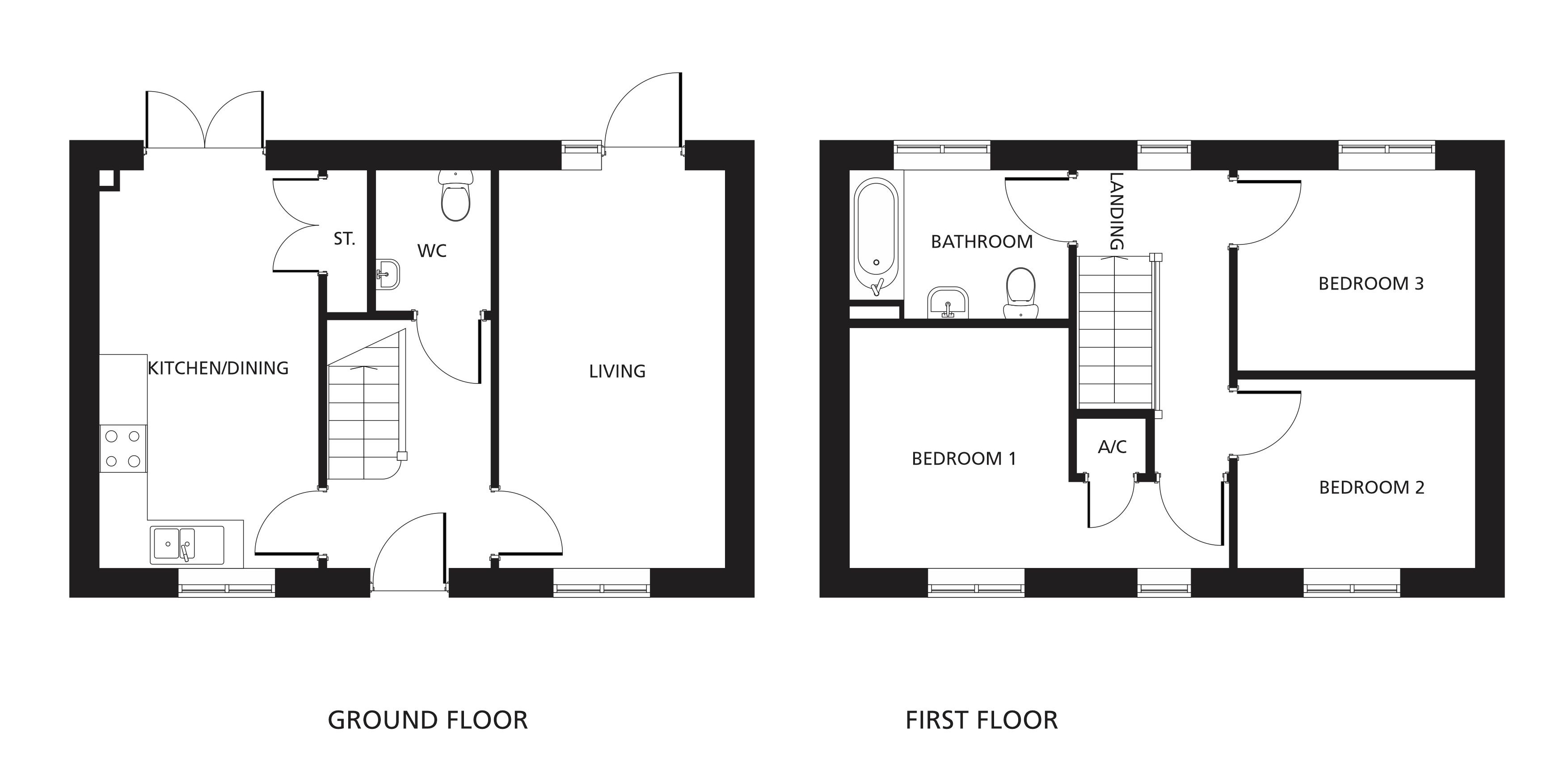 The Chelsea floorplans