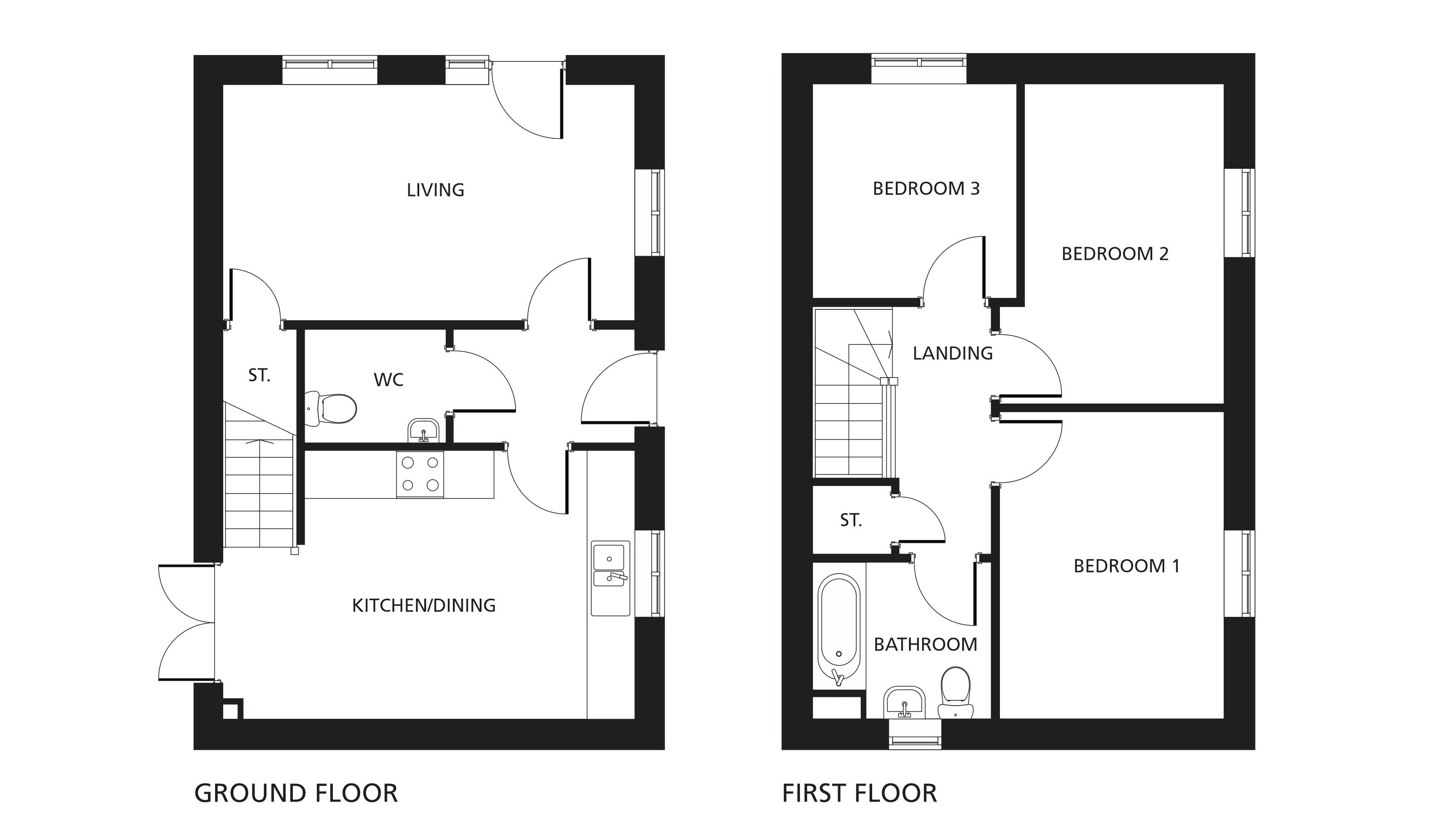 The Gibson floorplans