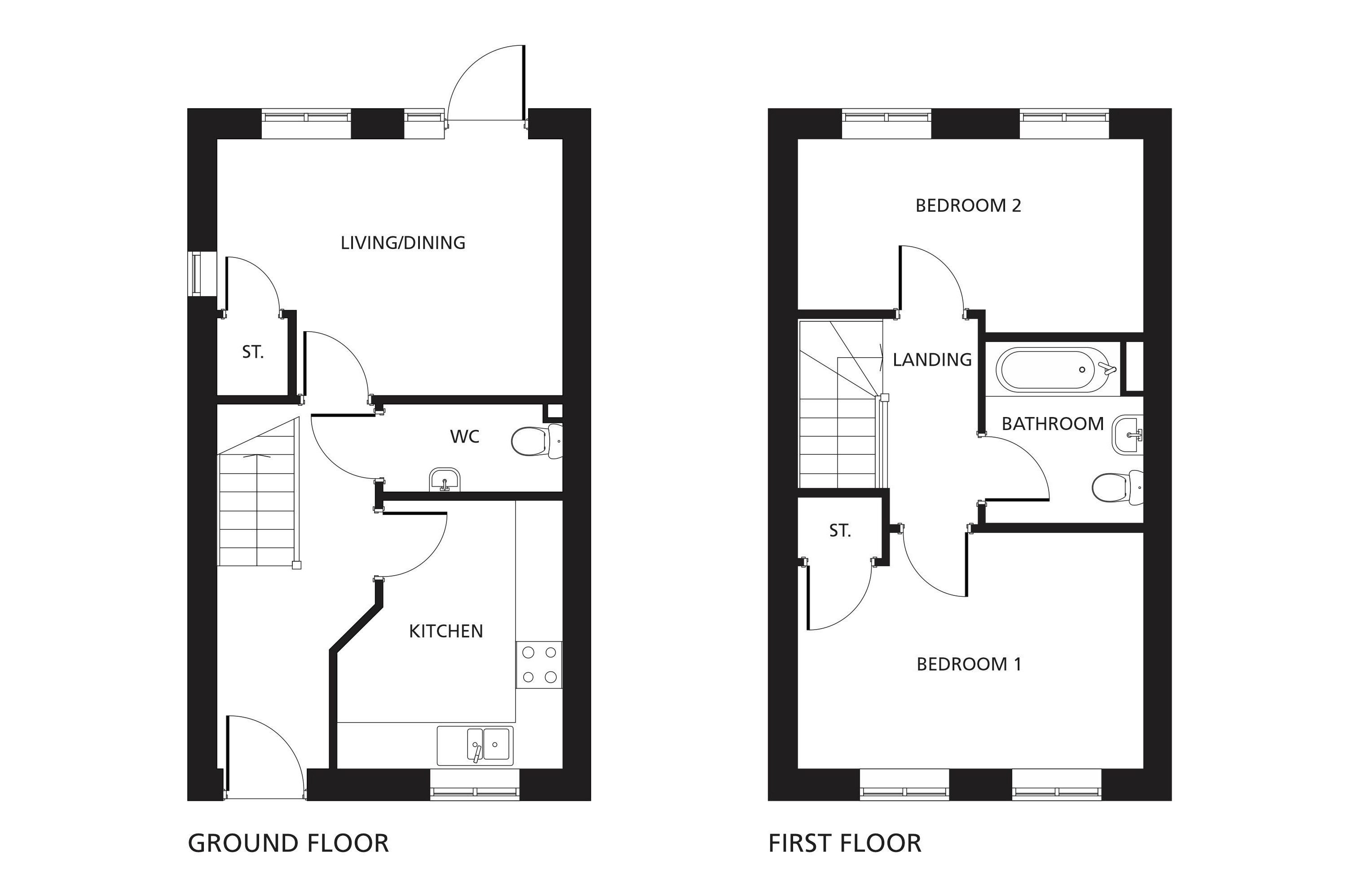 The Pointe floorplans