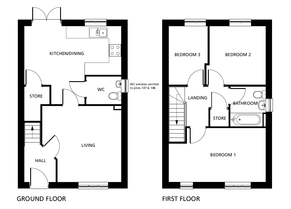 The Rendlesham floorplans